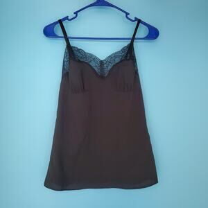NEW Roadarte Cami Size S Lace Trim Black Camisole